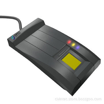 Fingerprint USB Smart Card Reader with 508DPI Fingerprint Sensor, Supports ISO15693, ISO14443A/B